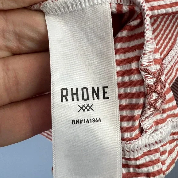 Rhone Mens Seersucker Striped Rec Camp Hoodie Size L Nantucket Performancewear - Picture 4 of 9